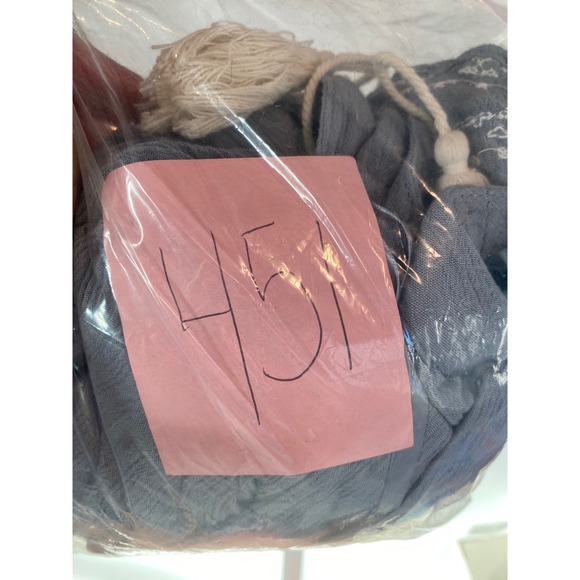 Knox Rose Gray Cold Shoulder Tassel Tie Dress Boho Embroidered Hem Size L - Picture 7 of 7